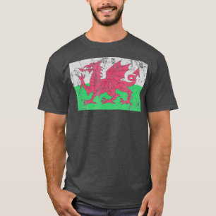 Camiseta Bandera de Gales Dragón galés Baner Cymru Y Ddraig