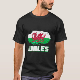 Camiseta Bandera de Gales Dragón galés Baner Y Ddraig Goch 