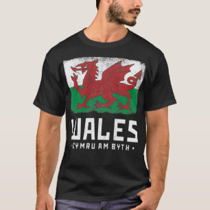 Camiseta Bandera de Gales Dragón galés Banner Cymru Am By W