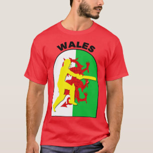 Camiseta Bandera de Gales para bateador de críquet