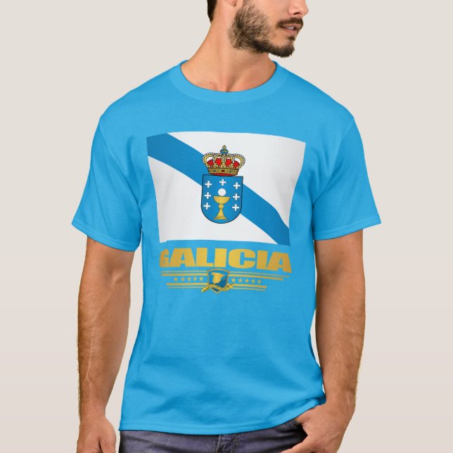 Camiseta Bandera de Galicia (Anverso)
