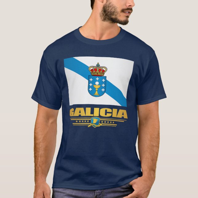 Camiseta Bandera de Galicia (Anverso)