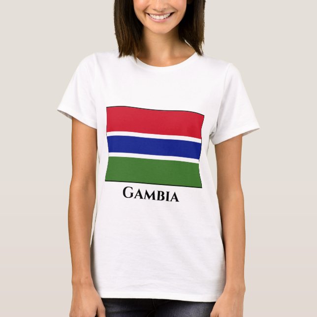Camiseta Bandera de Gambia (Anverso)