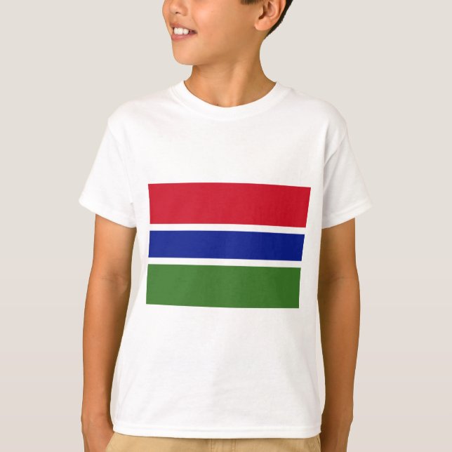 Camiseta Bandera de Gambia (Anverso)