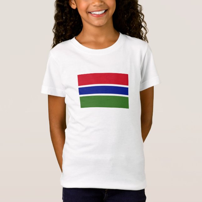 Camiseta Bandera de Gambia (Anverso)