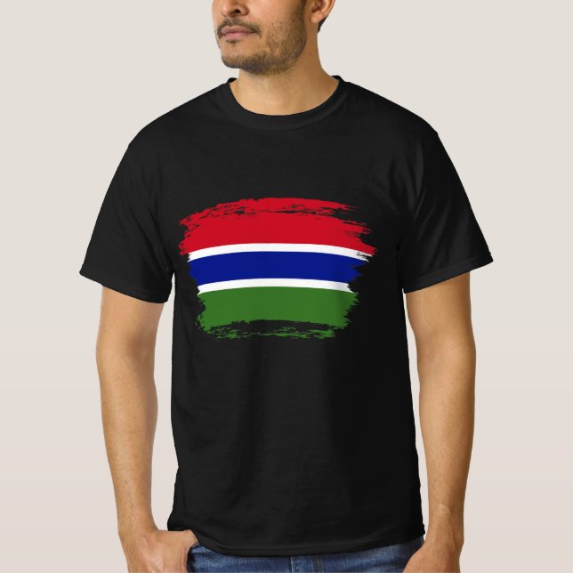 Camiseta Bandera de Gambia (Anverso)
