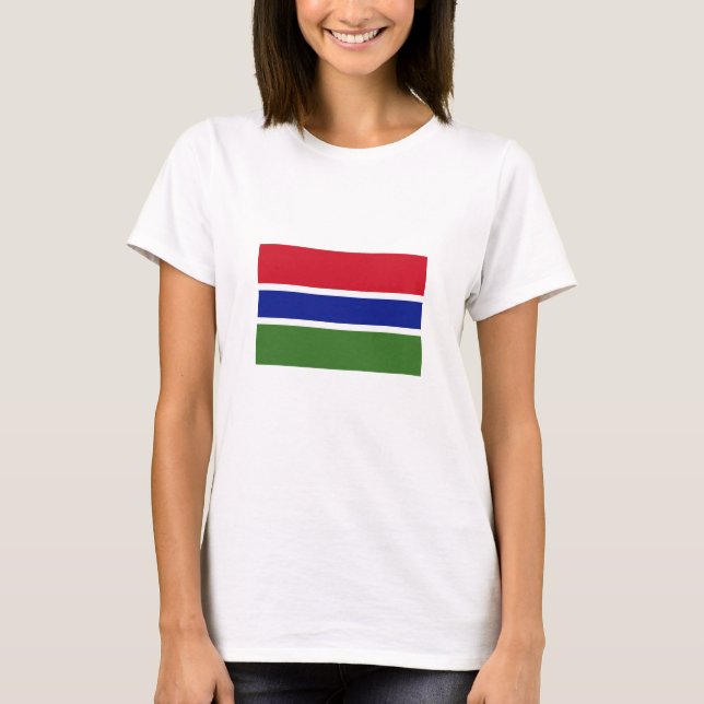 Camiseta Bandera de Gambia (Anverso)