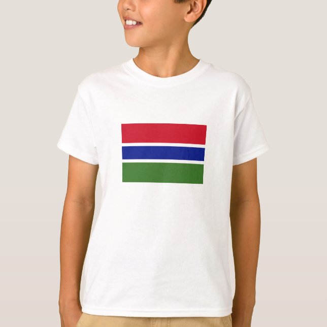 Camiseta Bandera de Gambia (Anverso)