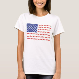 Camiseta Bandera de gato patriótico