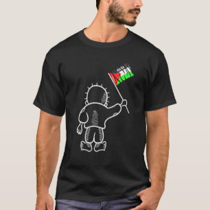 Camiseta Bandera de Gaza Palestina con Handala