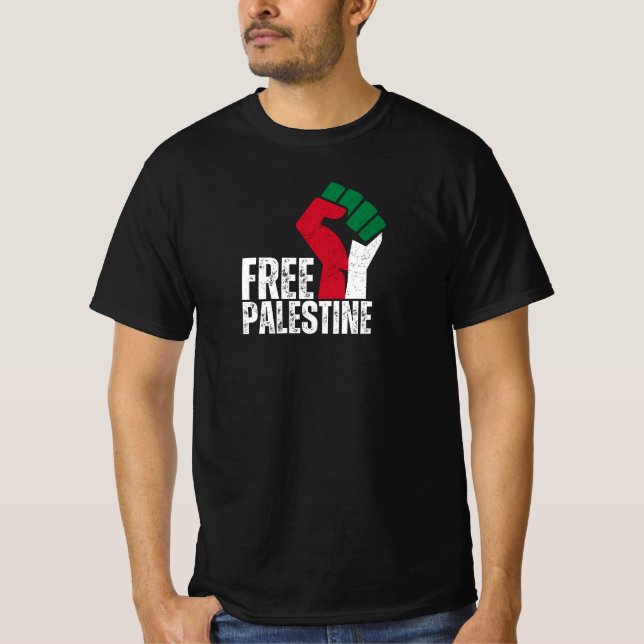 Camiseta Bandera de Gaza Palestina Libre - Libertad para lo (Anverso)
