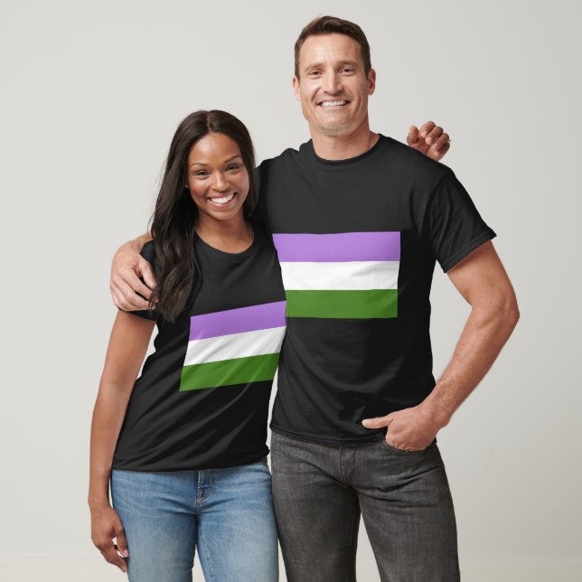 Camiseta Bandera de GenderQueer (Unisexo)