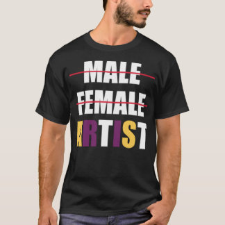 Camiseta Bandera de género Artista LGBT no binario