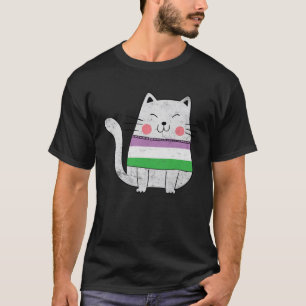 Camiseta Bandera de género Gato del orgullo gay LGBTQ