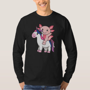 Camiseta Bandera De Género Orgullo Lgbtq Axolotl En Unicorn