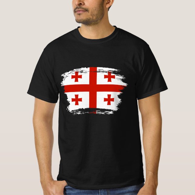 Camiseta Bandera de Georgia (Anverso)