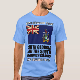 Camiseta Bandera de Georgia del Sur y Sandwich del Sur