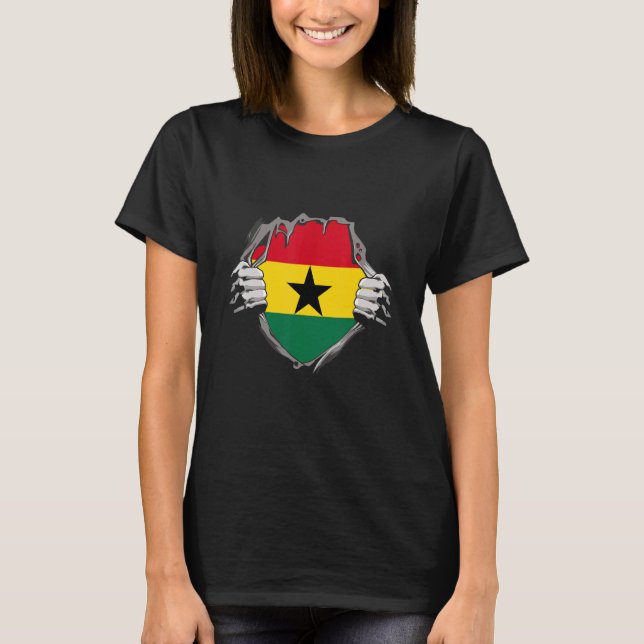 Camiseta Bandera de Ghana (Anverso)