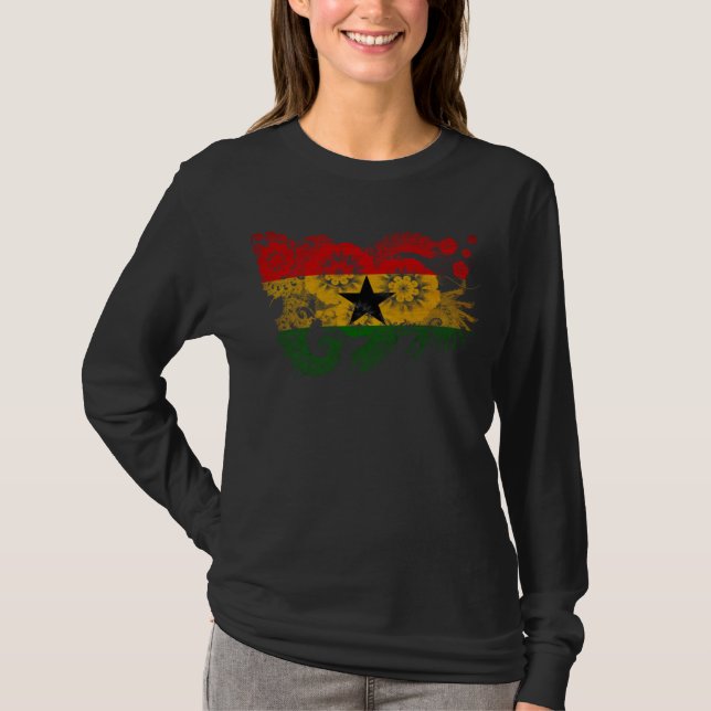 Camiseta Bandera de Ghana (Anverso)