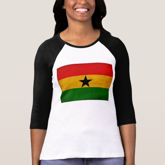 Camiseta Bandera de Ghana (Anverso)
