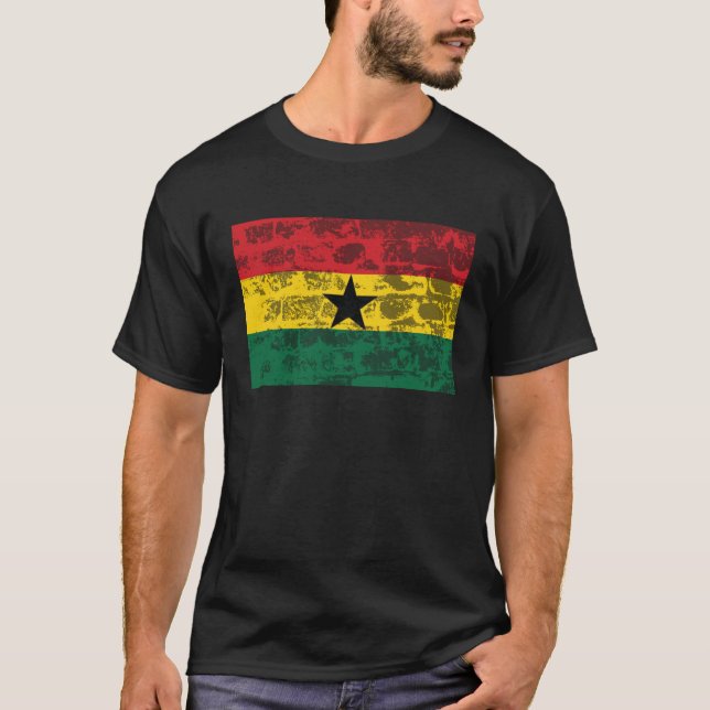 Camiseta Bandera de Ghana (Anverso)