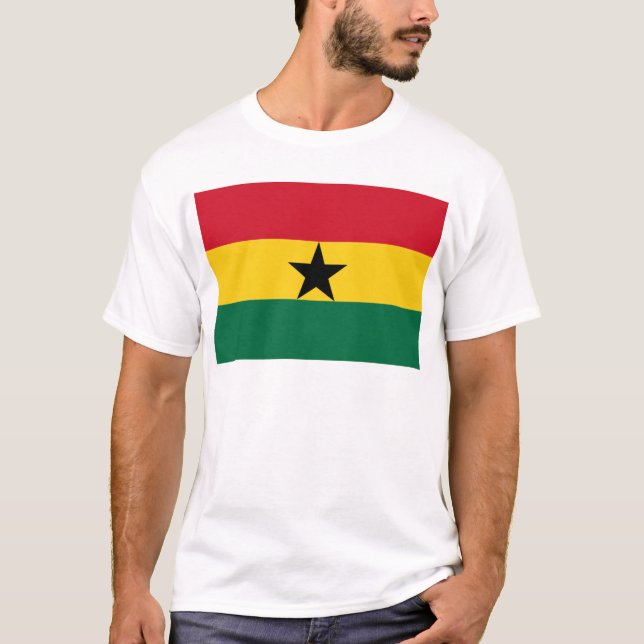 Camiseta Bandera de Ghana (Anverso)