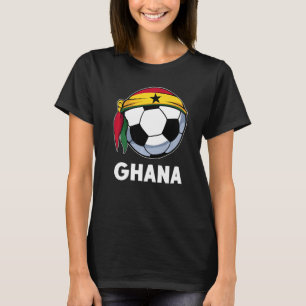 Camiseta Bandera de Ghana: Fútbol patriótico orgulloso de s