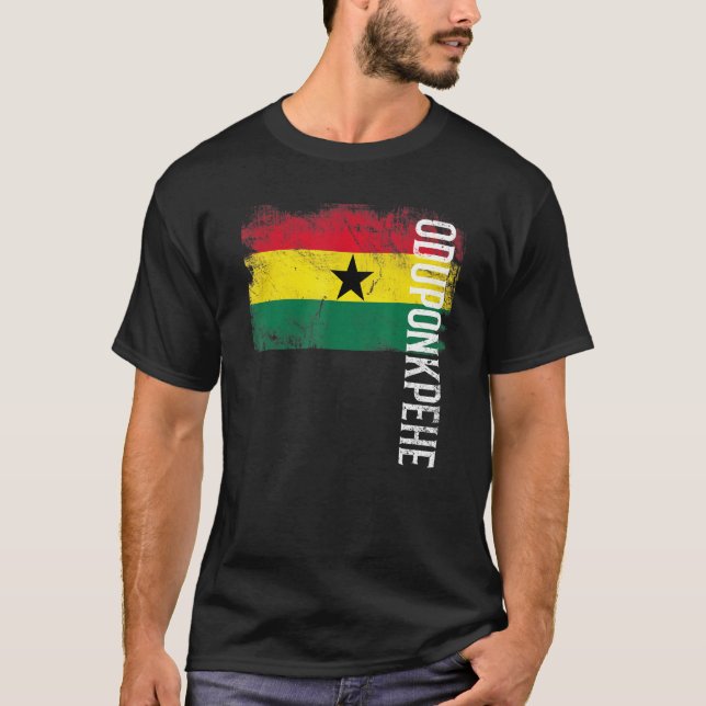 Camiseta Bandera de Ghana para hombres ghaneses (Anverso)