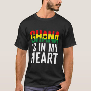 Camiseta Bandera De Ghana Para Hombres Mujeres Raíces Del O