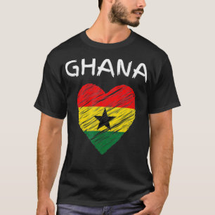 Camiseta Bandera de Ghana virgen T para hombres y mujeres a