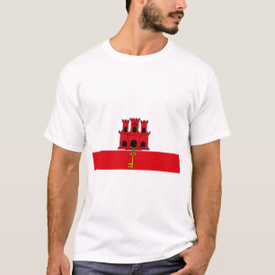 Camiseta Bandera de Gibraltar