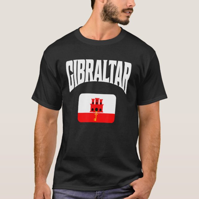 Camiseta Bandera de Gibraltar (Anverso)