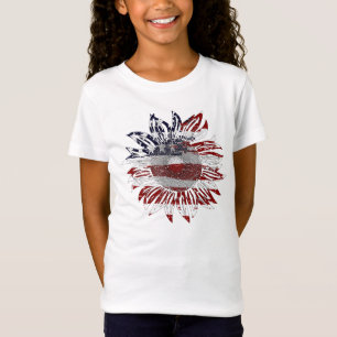 Camiseta bandera de girasol 