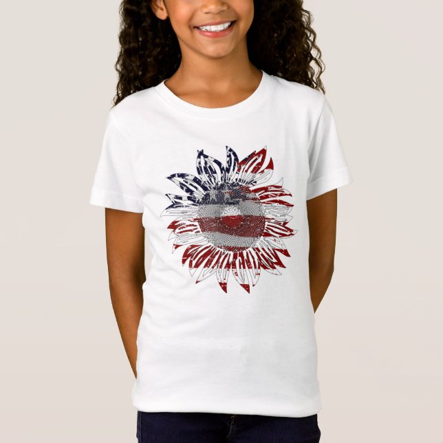 Camiseta bandera de girasol  (Anverso)