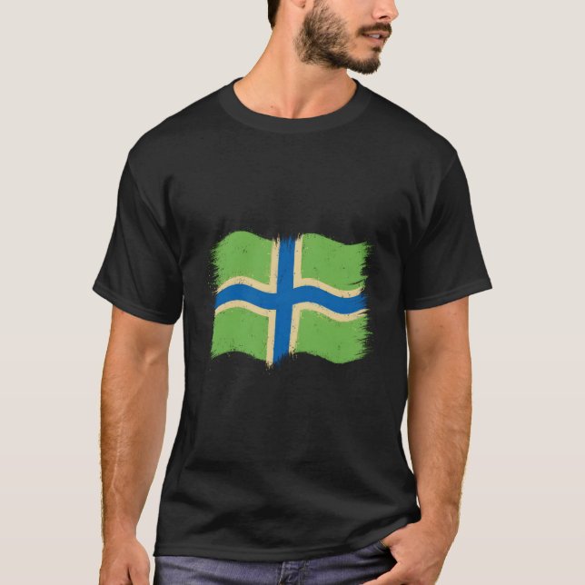 Camiseta Bandera de Gloucestershire Severn Cross Gloucester (Anverso)