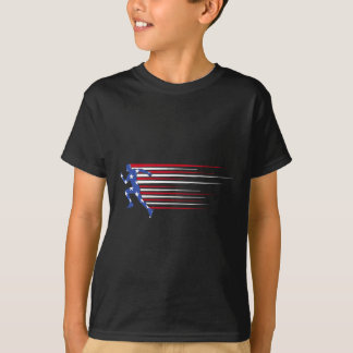Camiseta Bandera de gorila de ‘merica gafas divertidas patr