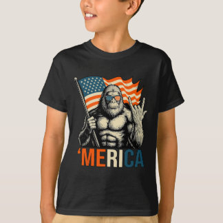Camiseta Bandera de gorila estadounidense gafas de sol dive