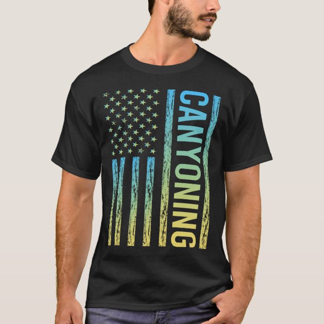 Camiseta Bandera de gradiente de canyonismo (Anverso)