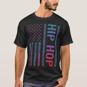 Camiseta Bandera de gradiente Hip Hop Hiphop