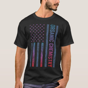 Camiseta Bandera de gradiente Química Orgánica
