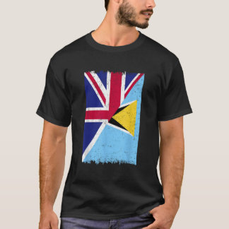 Camiseta Bandera de Gran Bretaña Santa Lucía Media Británic