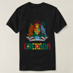 Camiseta Bandera de Granada y Patriótico Del Escudo De Arma