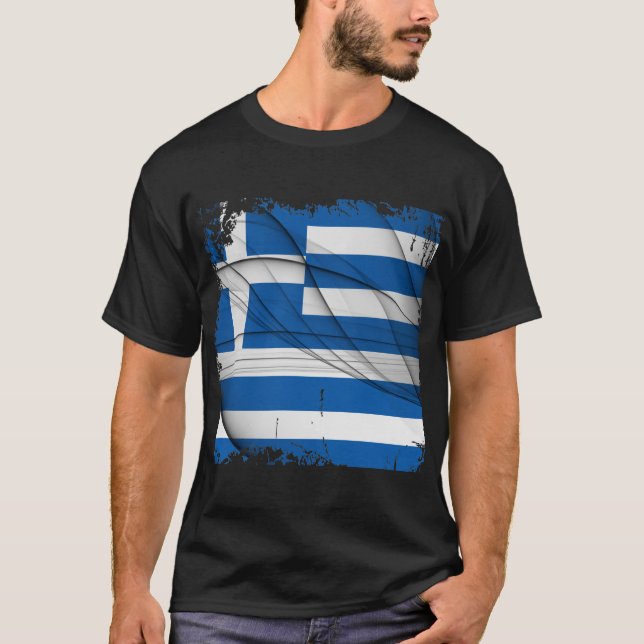 Camiseta Bandera de Grecia (Anverso)
