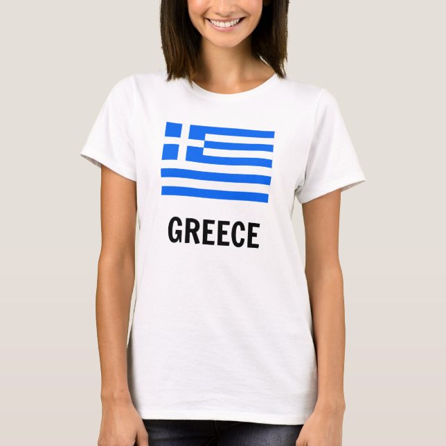 Camiseta Bandera de Grecia (Anverso)