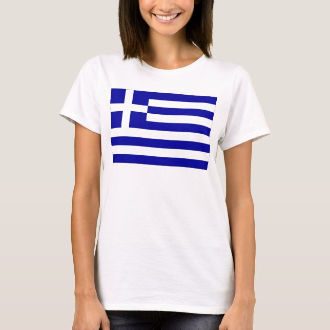 Camiseta Bandera de Grecia (Anverso)