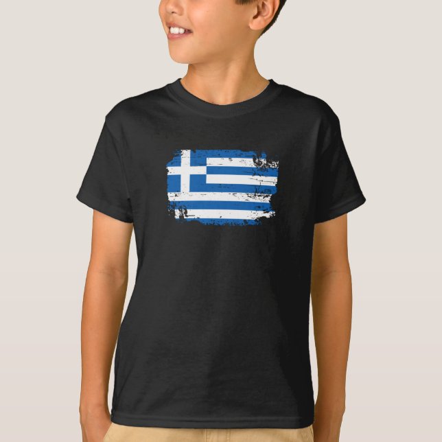 Camiseta Bandera de Grecia (Anverso)