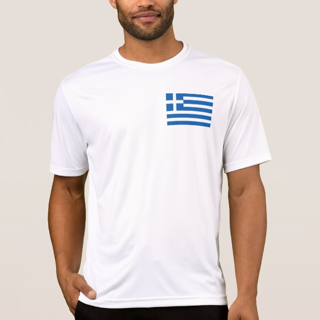 Camiseta Bandera de Grecia (Anverso)