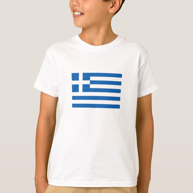 Camiseta Bandera de Grecia (Anverso)