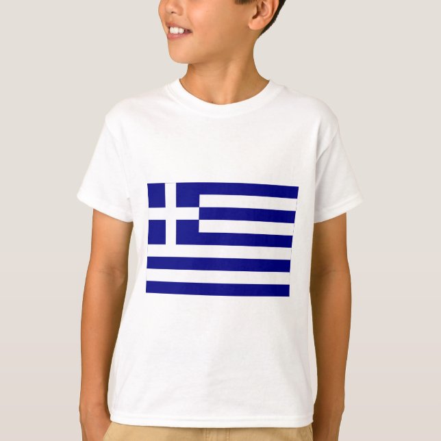 Camiseta Bandera de Grecia (Anverso)
