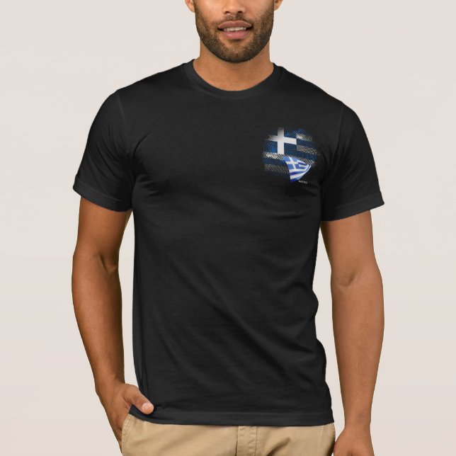 Camiseta bandera de Grecia (Anverso)